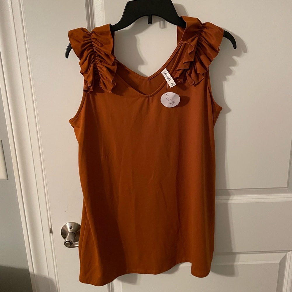 Burnt Orange Zenana Tank